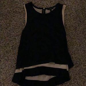 Black and crime colored blouse